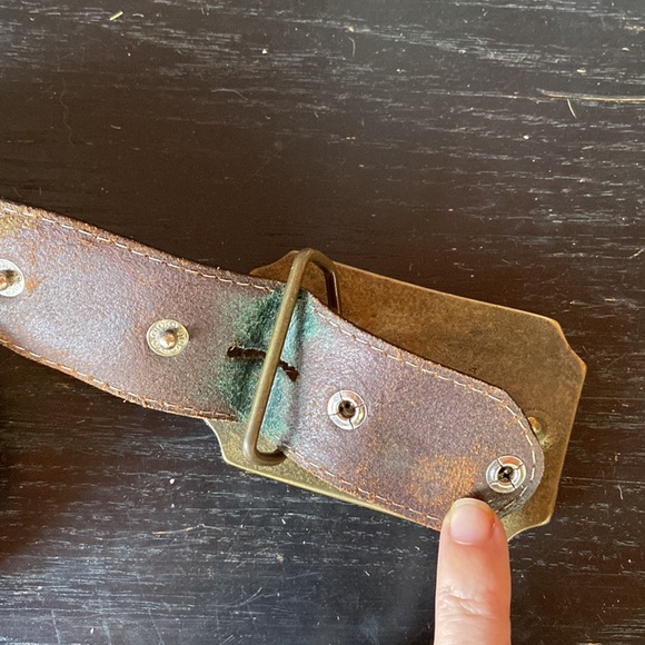 Vintage BTS Solid Brass painted Unicorn belt buckle - Picture 5 of 5